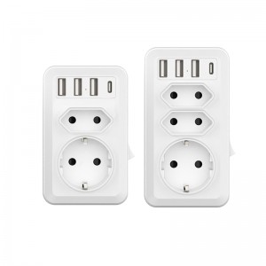 New German standard conversion plugs European standard conversion sockets European wall sockets one to multiple use European standard wall plugs